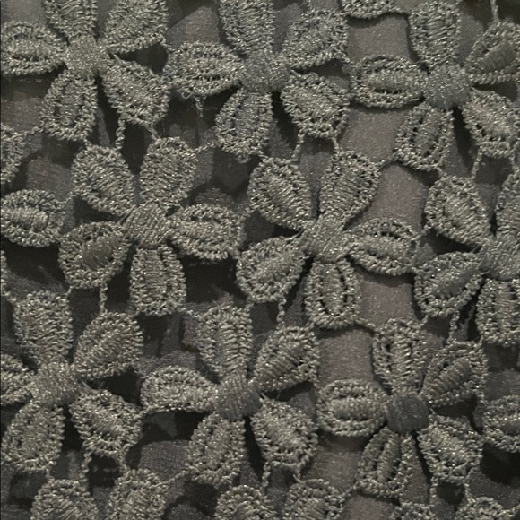 Tahari ASL Navy Floral Lace Mini Dress - Picture 3 of 5